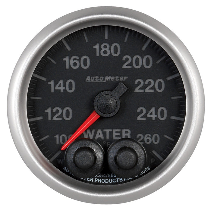 AutoMeter 5654 GAUGE; WATER TEMP; 2 1/16in.; 260deg.F; STEPPER MOTOR W/PEAK/WARN; ELITE - Truck Part Superstore