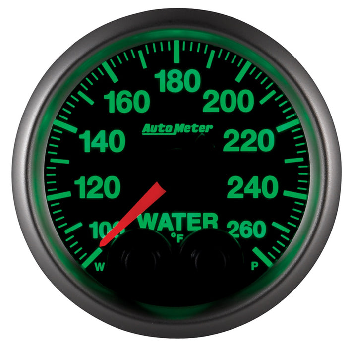 AutoMeter 5654-05702 GAUGE; WTEMP; 2 1/16in.; 260deg.F; STEPPER MOTOR W/PEAK/WRN; ELITE; W/O PRO-CONT - Truck Part Superstore