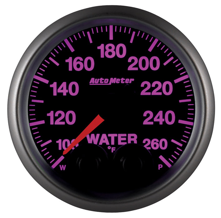 AutoMeter 5654-05702-D GAUGE; WTEMP; 2 1/16in.; 260deg.F; STEPPER MOTOR W/PEAK/WARN; ELITE; HIGH TEMP C - Truck Part Superstore