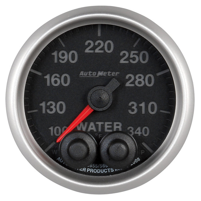 AutoMeter 5655 GAUGE; WATER TEMP; 2 1/16in.; 340deg.F; STEPPER MOTOR W/PEAK/WARN; ELITE - Truck Part Superstore