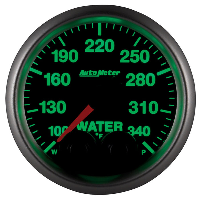AutoMeter 5655-05702 GAUGE; WTEMP; 2 1/16in.; 340deg.F; STEPPER MOTOR W/PEAK/WRN; ELITE; W/O PRO-CONT - Truck Part Superstore