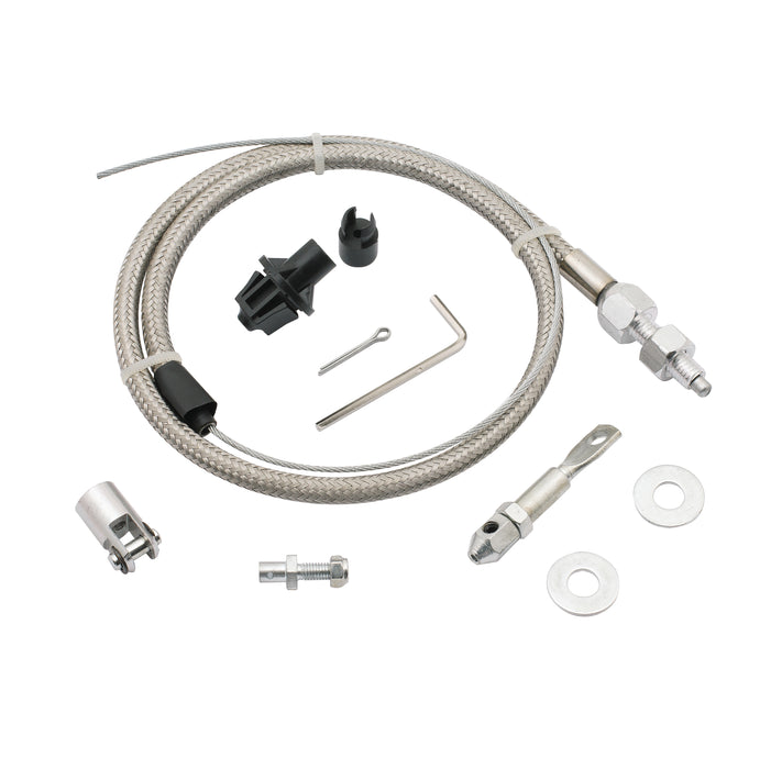 Mr Gasket 5657 Steel Braided Throttle Cable Kit - Truck Part Superstore
