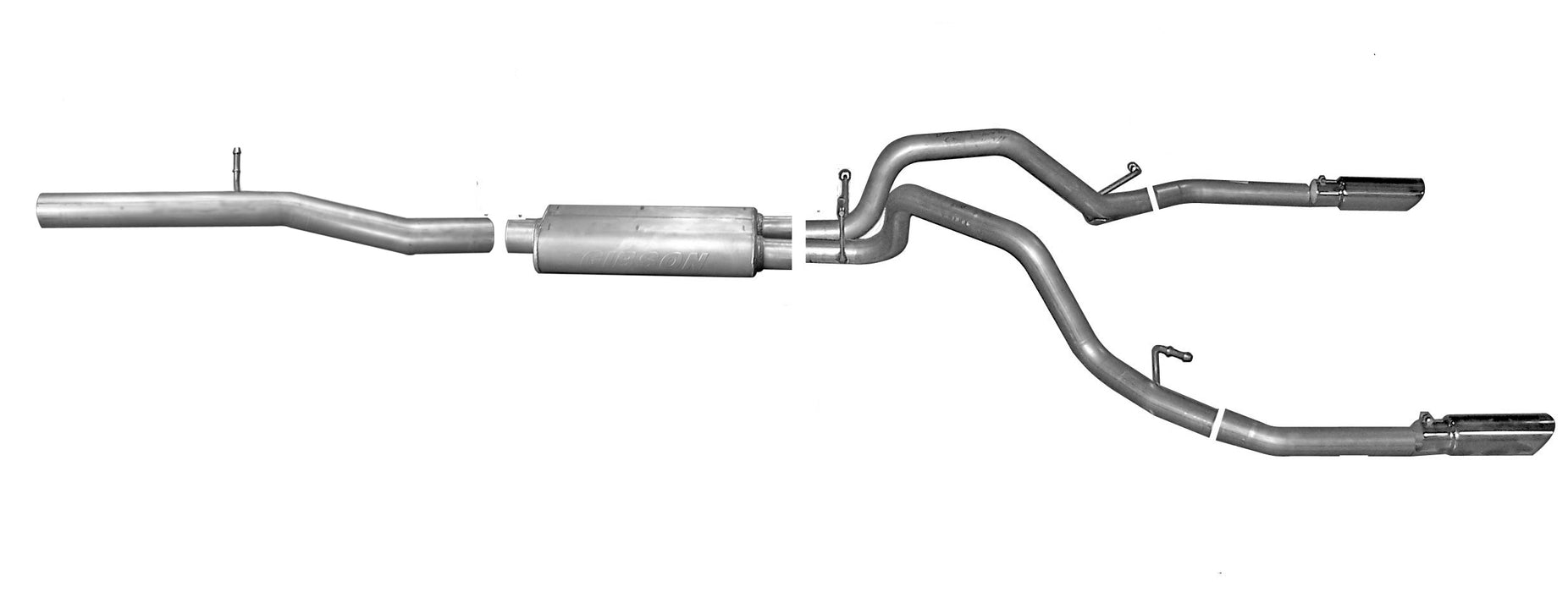 Gibson Performance Exhaust 5657 Cat-Back Dual Split Exhaust System; Aluminized - Truck Part Superstore