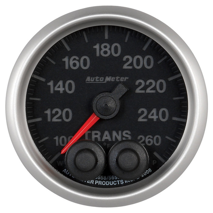 AutoMeter 5658 GAUGE; TRANS TEMP; 2 1/16in.; 260deg.F; STEPPER MOTOR W/PEAK/WARN; ELITE - Truck Part Superstore