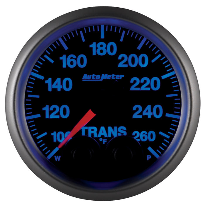 AutoMeter 5658 GAUGE; TRANS TEMP; 2 1/16in.; 260deg.F; STEPPER MOTOR W/PEAK/WARN; ELITE - Truck Part Superstore