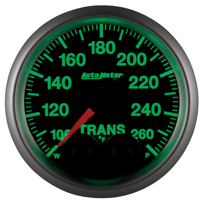 AutoMeter 5658 GAUGE; TRANS TEMP; 2 1/16in.; 260deg.F; STEPPER MOTOR W/PEAK/WARN; ELITE - Truck Part Superstore