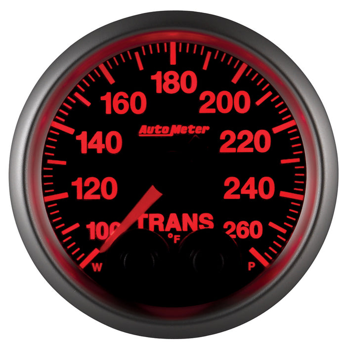 AutoMeter 5658 GAUGE; TRANS TEMP; 2 1/16in.; 260deg.F; STEPPER MOTOR W/PEAK/WARN; ELITE - Truck Part Superstore