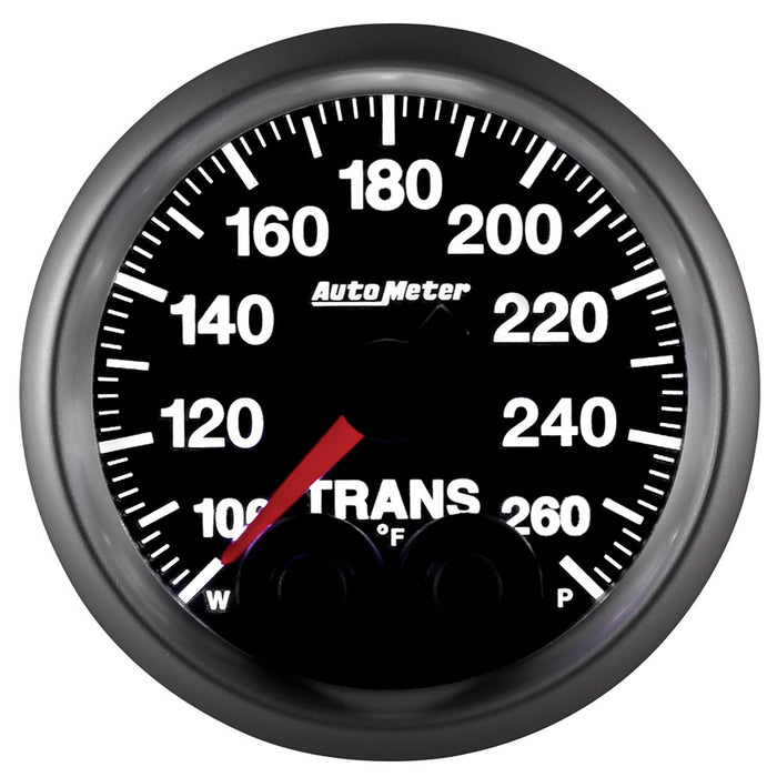AutoMeter 5658 GAUGE; TRANS TEMP; 2 1/16in.; 260deg.F; STEPPER MOTOR W/PEAK/WARN; ELITE - Truck Part Superstore