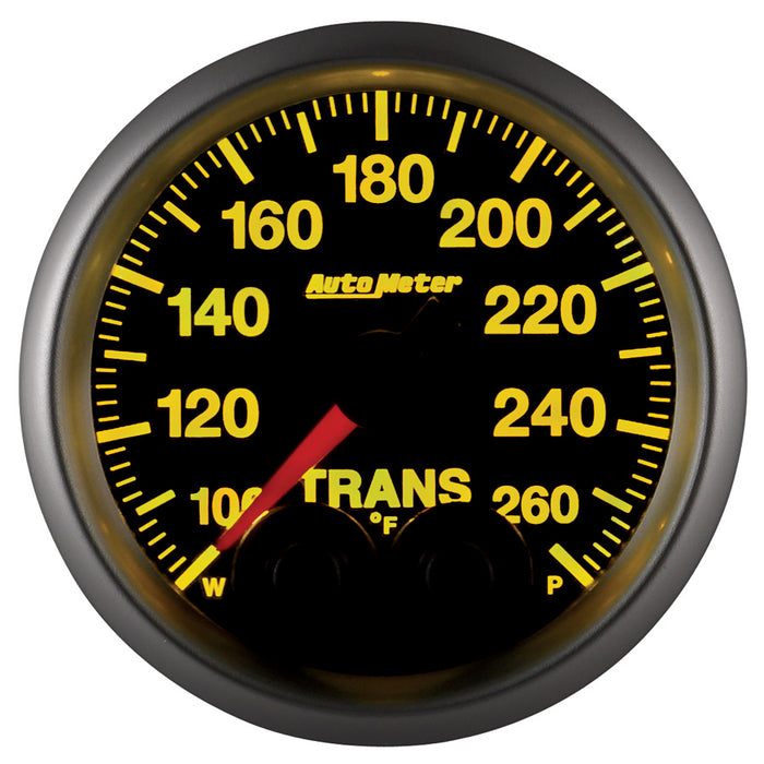 AutoMeter 5658 GAUGE; TRANS TEMP; 2 1/16in.; 260deg.F; STEPPER MOTOR W/PEAK/WARN; ELITE - Truck Part Superstore