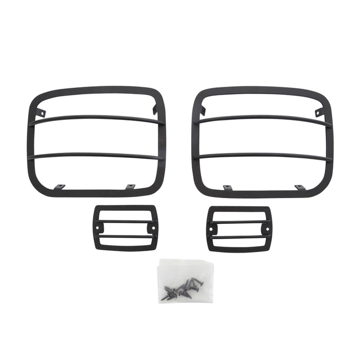 Smittybilt 5659 Euro Head Light Guards 87-95 Wrangler YJ Black 4 Piece Smittybilt - Truck Part Superstore