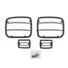 Smittybilt 5659 Euro Head Light Guards 87-95 Wrangler YJ Black 4 Piece Smittybilt - Truck Part Superstore