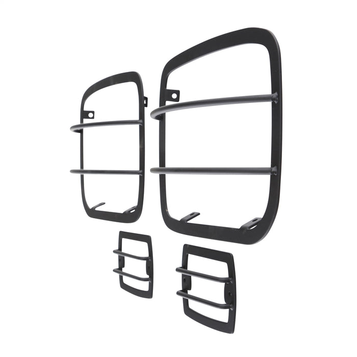 Smittybilt 5659 Euro Head Light Guards 87-95 Wrangler YJ Black 4 Piece Smittybilt - Truck Part Superstore