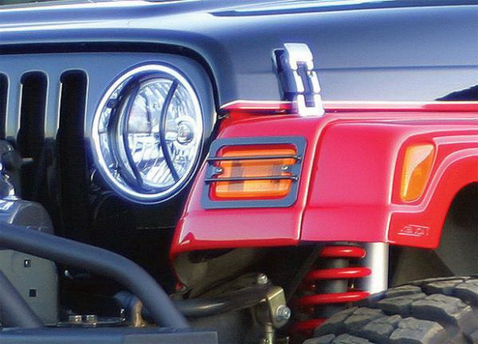 Rampage 5660 Euro Head Light Guard; Black; 2 Piece Set; - Truck Part Superstore