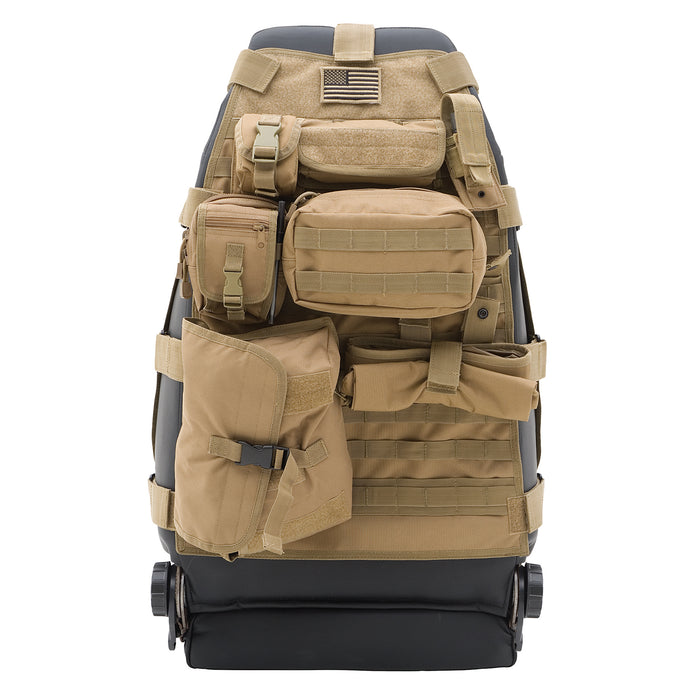 Smittybilt 5661024 Gear Seat Cover 76-16 Wrangler CJ/YJ/TJ/LJ/JK Front Coyote Tan Smittybilt - Truck Part Superstore