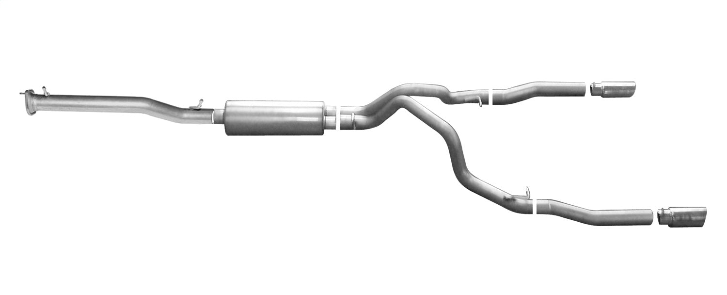 Gibson Performance Exhaust 5661 Cat-Back Dual Split Exhaust System; Aluminized - Truck Part Superstore