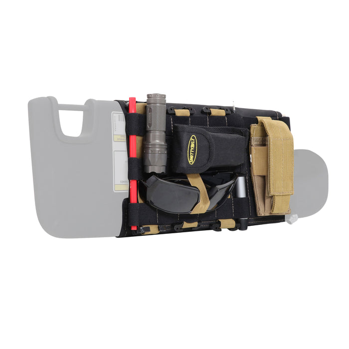 Smittybilt 56644 Sunvisor Organizer G.E.A.R. Universal Fit Each Black/Tan Smittybilt - Truck Part Superstore