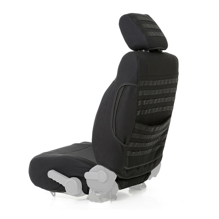 Smittybilt 57647701 Neoprene Seat Cover; Black; Front; Air Bag Compatible; - Truck Part Superstore