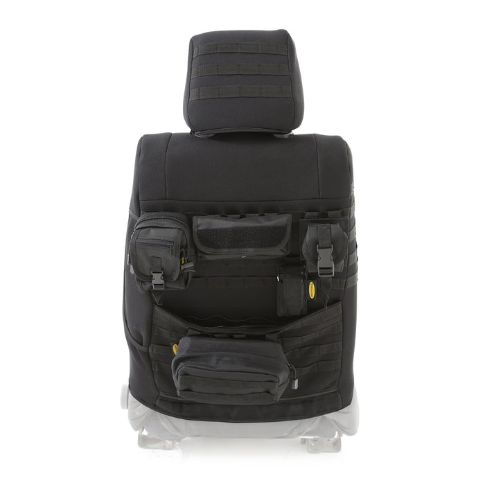 Smittybilt 57647701 Neoprene Seat Cover; Black; Front; Air Bag Compatible; - Truck Part Superstore