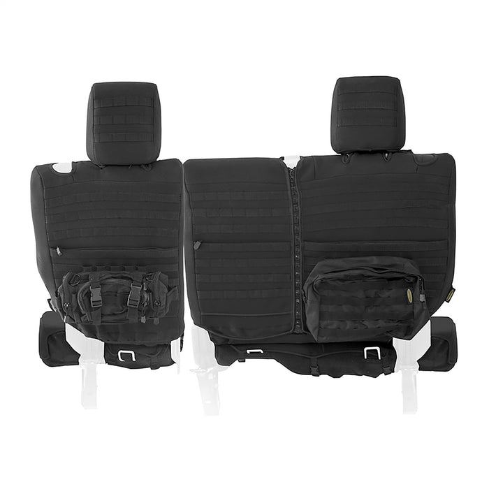 Smittybilt 57646501 Neoprene Seat Cover; Black; Rear; Air Bag Compatible; - Truck Part Superstore
