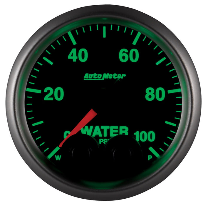 AutoMeter 5668-05702-NS GAUGE; WATERP; 2 1/16in.; 100PSI; STEPPER MOTOR W/PEAK/WARN; ELITE; W/O SENSOR - Truck Part Superstore