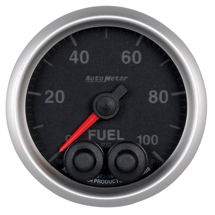 AutoMeter 5671 GAUGE; FUEL PRESS; 2 1/16in.; 100PSI; DIGITAL STEPPER MOTOR W/PEAK/WARN; ELITE - Truck Part Superstore