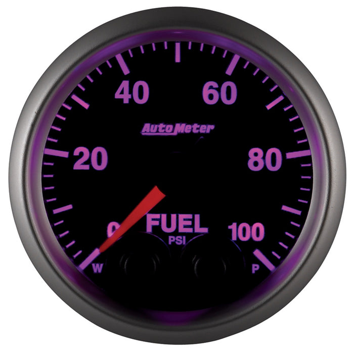 AutoMeter 5671 GAUGE; FUEL PRESS; 2 1/16in.; 100PSI; DIGITAL STEPPER MOTOR W/PEAK/WARN; ELITE - Truck Part Superstore