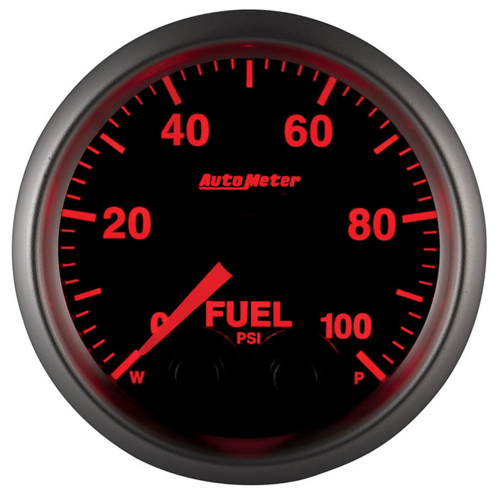 AutoMeter 5671 GAUGE; FUEL PRESS; 2 1/16in.; 100PSI; DIGITAL STEPPER MOTOR W/PEAK/WARN; ELITE - Truck Part Superstore