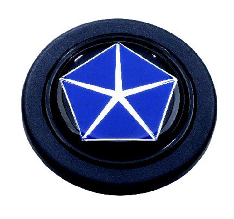 Grant 5673 Mopar Licensed Horn Button; Black Plastic; Chrysler Penastar; Signature Wheels; - Truck Part Superstore
