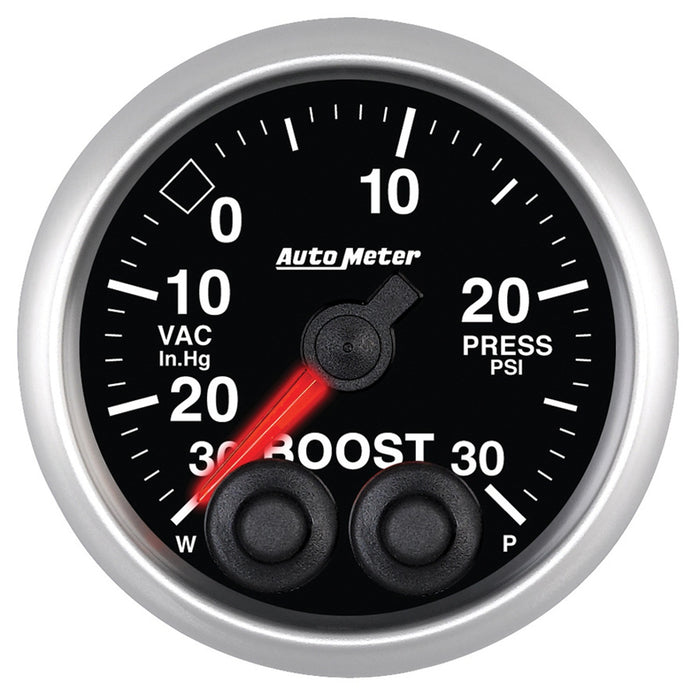 AutoMeter 5677 GAUGE; VAC/BOOST; 2 1/16in.; 30INHG-30PSI; STEPPER MOTOR W/PEAK/WARN; ELITE - Truck Part Superstore