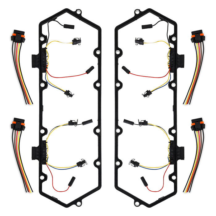 Mishimoto MMGH-F2D-94 Glow Plug Harness - Valve Cover Gasket Set, fits Ford Powerstroke 7.3L 1994-1997 - Truck Part Superstore