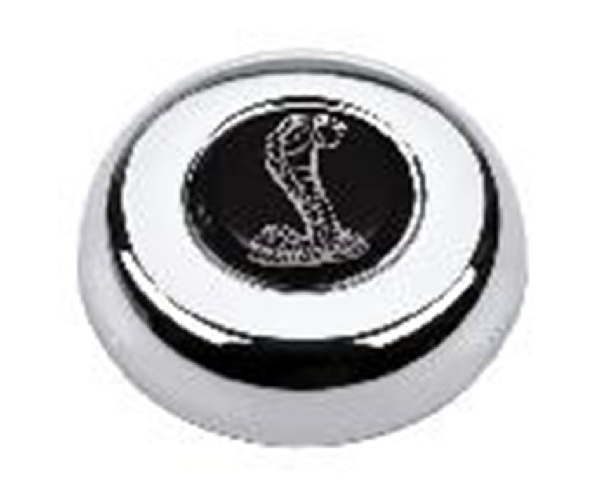 Grant 5683 Cobra Horn Button; Ford Licensed; Chrome; Classic/Challenger Wheels; - Truck Part Superstore
