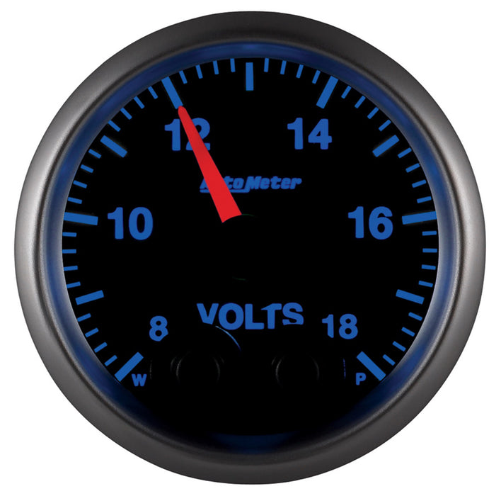 AutoMeter 5683 GAUGE; VOLTMETER; 2 1/16in.; 18V; DIGITAL STEPPER MOTOR W/PEAK/WARN; ELITE - Truck Part Superstore