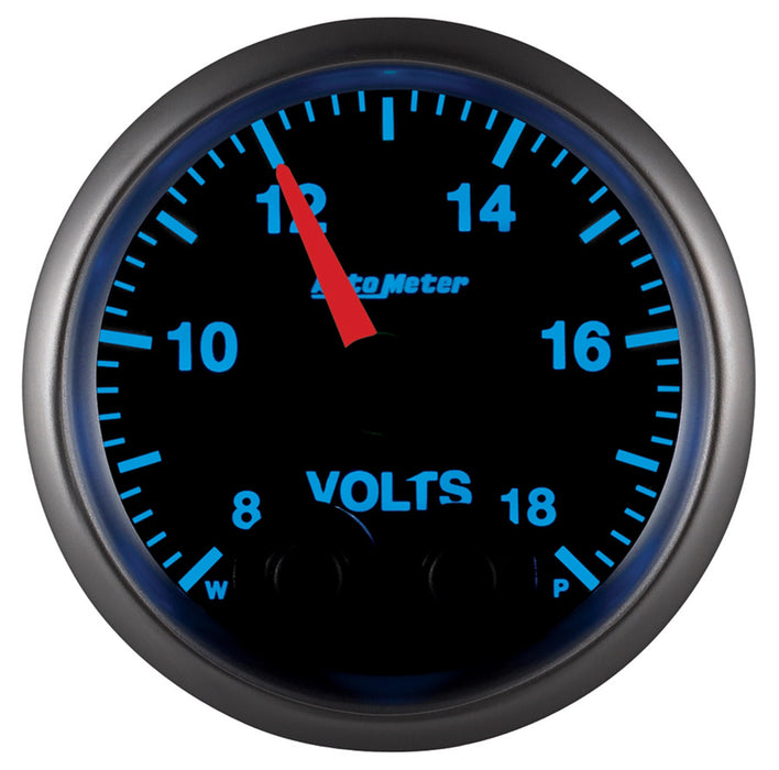 AutoMeter 5683 GAUGE; VOLTMETER; 2 1/16in.; 18V; DIGITAL STEPPER MOTOR W/PEAK/WARN; ELITE - Truck Part Superstore