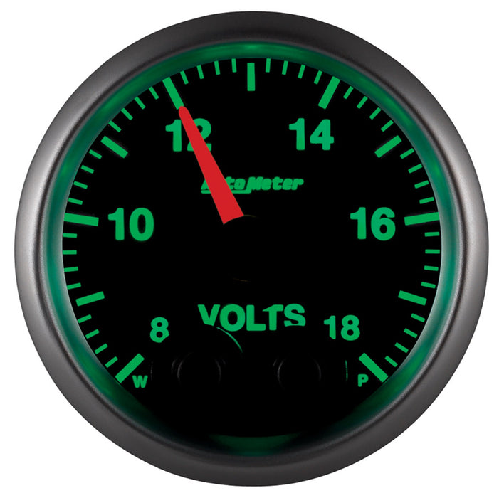 AutoMeter 5683 GAUGE; VOLTMETER; 2 1/16in.; 18V; DIGITAL STEPPER MOTOR W/PEAK/WARN; ELITE - Truck Part Superstore