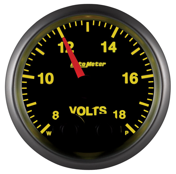 AutoMeter 5683 GAUGE; VOLTMETER; 2 1/16in.; 18V; DIGITAL STEPPER MOTOR W/PEAK/WARN; ELITE - Truck Part Superstore