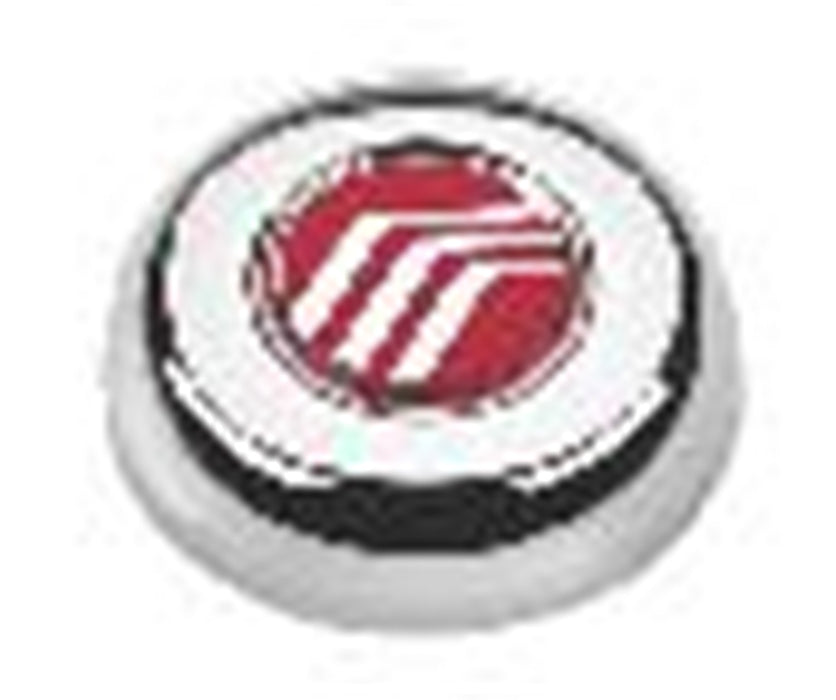 Grant 5687 Ford Licensed Horn Button; Chrome; Mercury®; Classic/Challenger Wheels; - Truck Part Superstore