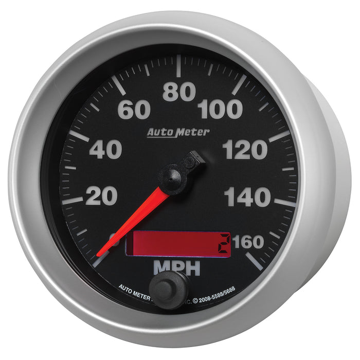 AutoMeter 5688 GAUGE; SPEEDOMETER; 3 3/8in.; 160MPH; ELEC. PROGRAMMABLE; ELITE - Truck Part Superstore