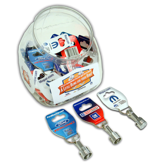 Proform 31008 Keychain Merchandiser; Big 3 Brands; GM; Ford; Mopar; Fishbowl with 40 keychains - Truck Part Superstore
