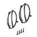 Smittybilt 5690 Jeep JK Euro Headlight Guards Stainless Steel Black Pair Smittybilt - Truck Part Superstore