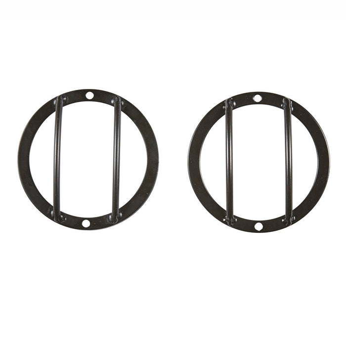 Smittybilt 5691 Jeep JK Euro Side Marker Light Guards Stainless Steel Black Pair Smittybilt - Truck Part Superstore