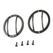 Smittybilt 5691 Jeep JK Euro Side Marker Light Guards Stainless Steel Black Pair Smittybilt - Truck Part Superstore