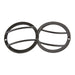 Smittybilt 5691 Jeep JK Euro Side Marker Light Guards Stainless Steel Black Pair Smittybilt - Truck Part Superstore