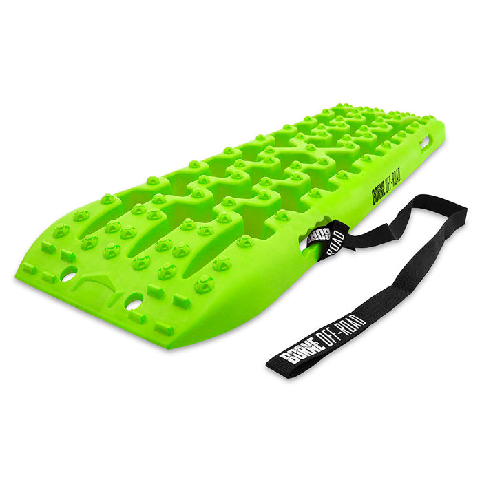 Mishimoto BNRB-109NG Borne Off-Road Traction Board Set, Neon Green - Truck Part Superstore