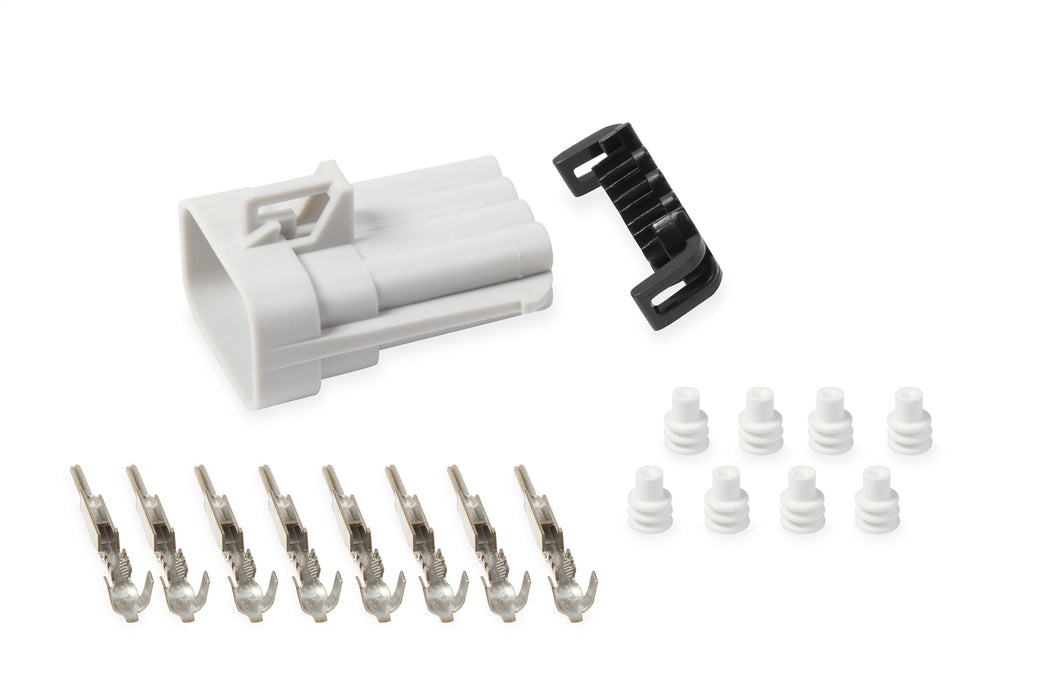 Holley EFI 570-208 Odd/Even Coil Connectors; Sub Harness Connector; 8 Cavity; Male; Grey; - Truck Part Superstore