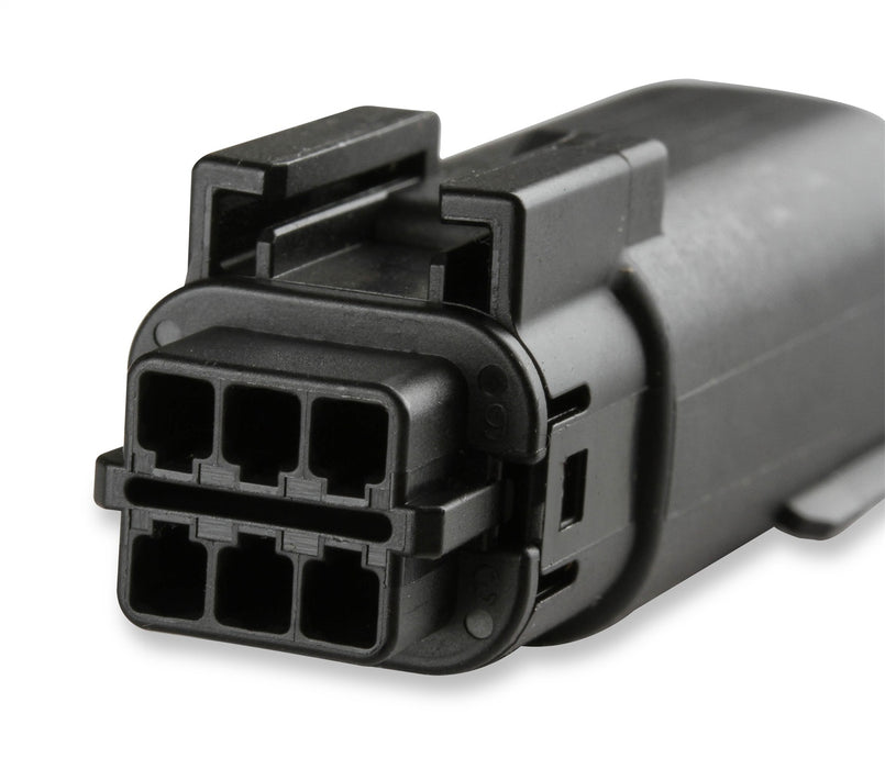 Holley EFI 570-325 Wiring Connector; MX 150; MOD/Coyote Knock Sensor; 6 Cavity; Male; Black; - Truck Part Superstore