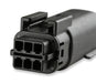 Holley EFI 570-325 Wiring Connector; MX 150; MOD/Coyote Knock Sensor; 6 Cavity; Male; Black; - Truck Part Superstore