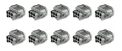 Holley EFI 570-332 Wiring Connector Bulk Pack; 3 Pin Sealed; For Hemi CAM Sensor; Grey; 10 Pack; - Truck Part Superstore