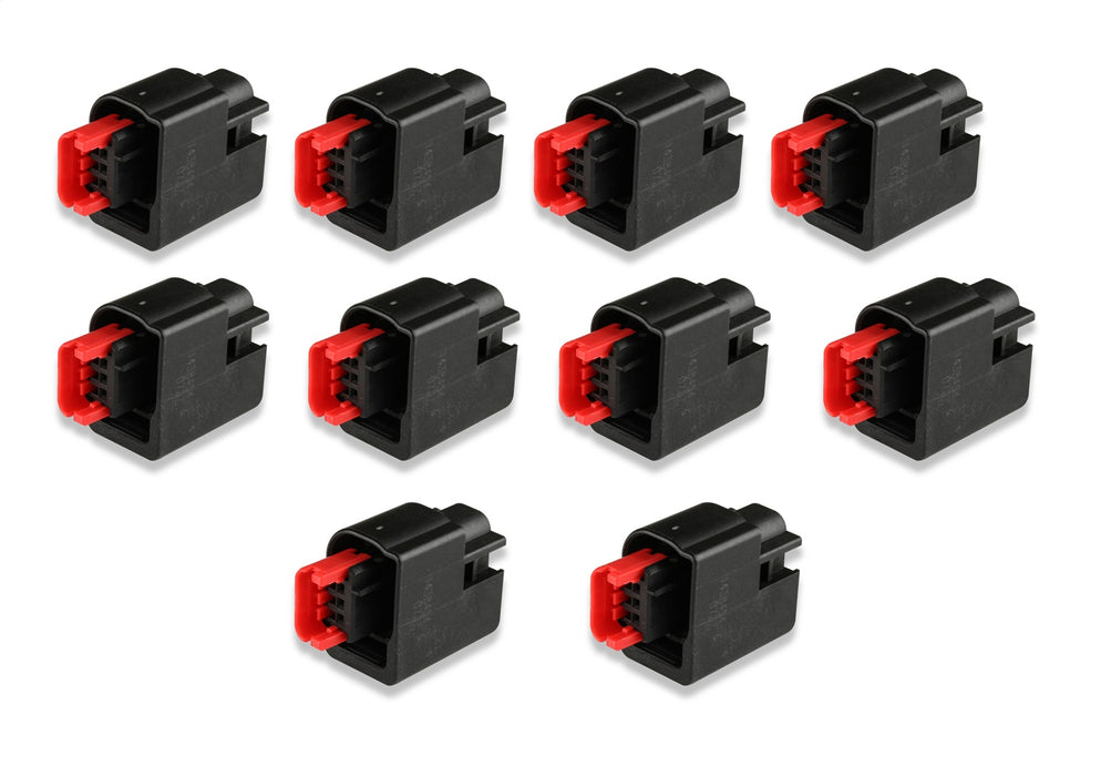 Holley EFI 570-339 Wiring Connector Bulk Pack; 3 Cavity; Sealed; Coyote Cam Sensor; 10 Pack; - Truck Part Superstore