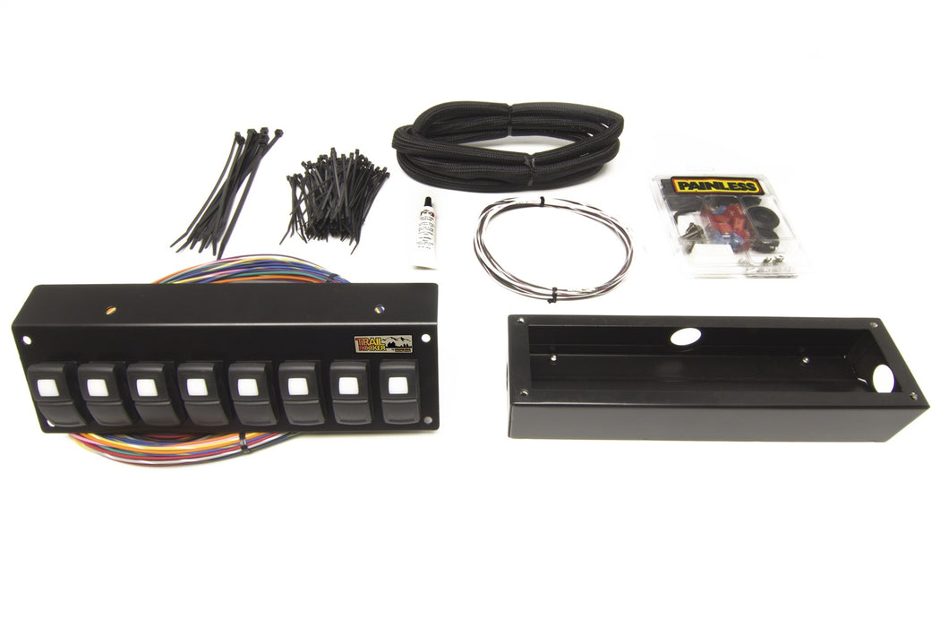 Painless Wiring 57103 Trail Rocker 8-Switch Panel; Flange Mount; - Truck Part Superstore