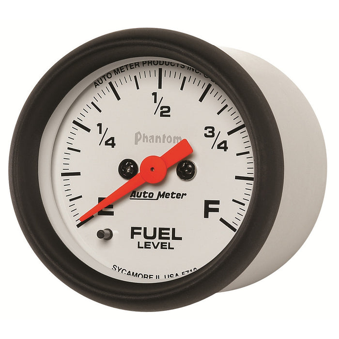 AutoMeter 5710 GAUGE; FUEL LEVEL; 2 1/16in.; 0-280O PROGRAMMABLE; PHANTOM - Truck Part Superstore